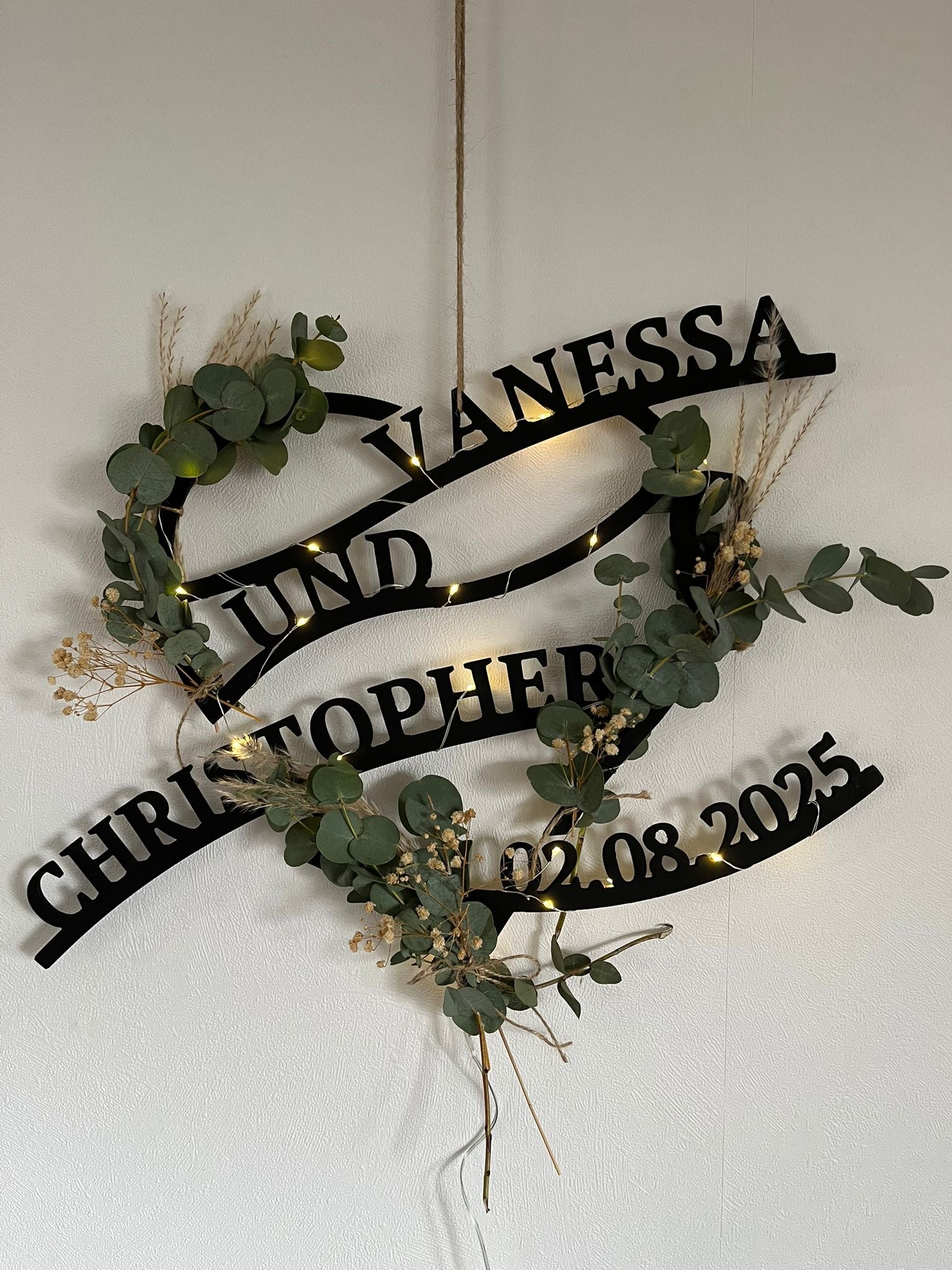 Hochzeitsgeschenk stilvoll geschmückt