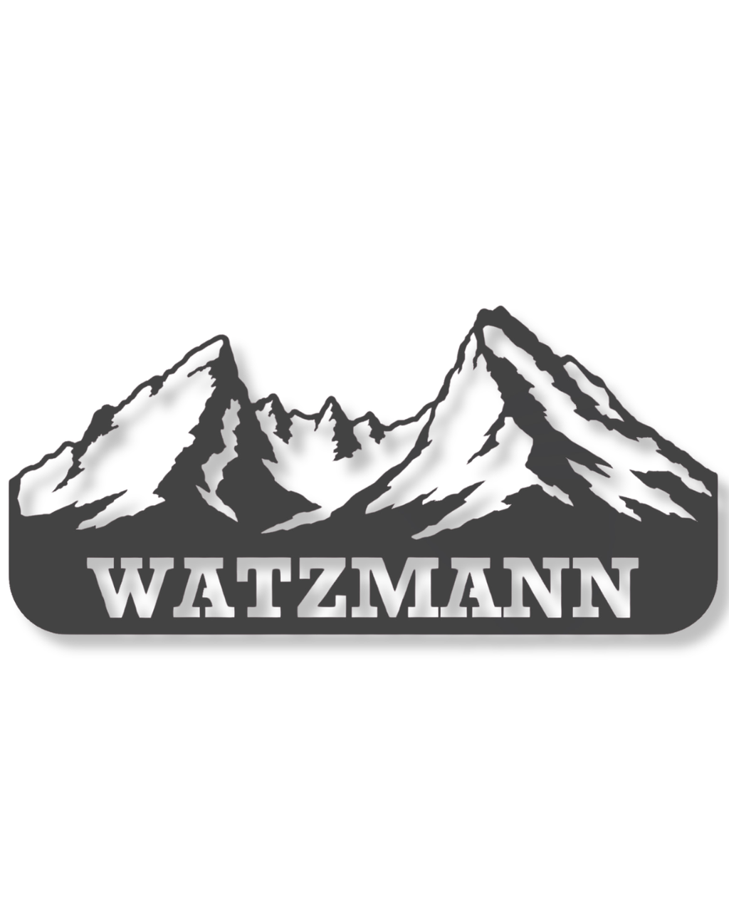 Bergsilhouette - Watzmann