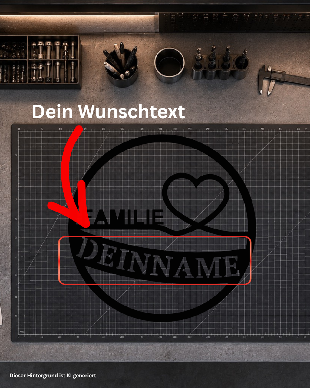Herz-Türschild