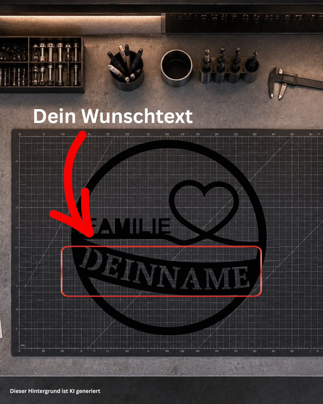 Herz-Türschild
